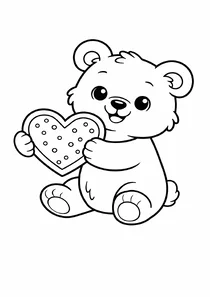 Ведмежа, що пропонує печиво...