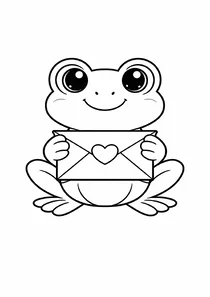 Жаба тримає конверт з вален...