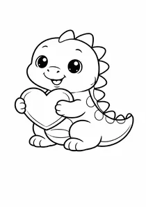 Динозавр тримає серце