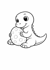 Динозавр з яйцем