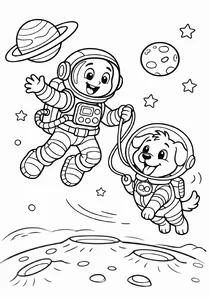 Астронавт і космічний песик