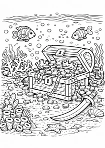 Скриня з золотом під водою